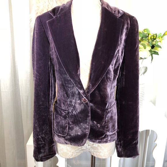 calvin klein velvet jacket womens